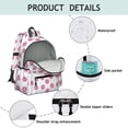thumbnail image 4 of Pioneer Flower Floral Print Pattern Cute School Backpack with Padded Back and Adjustable Shoulder Straps 13.4"x11"x4.7", 4 of 5