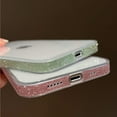 thumbnail image 6 of Compatible with iPhone Case,Transparent Glitter Sparkle Bling Camera Lens Bumper Protection Clear Soft Shockproof Cover Phone Case (Silver,iPhone 14), 6 of 9