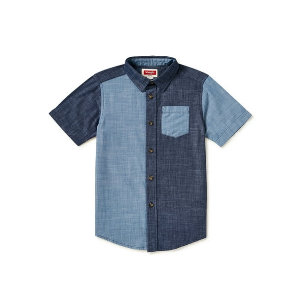 wrangler boys button downs