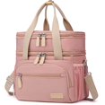 thumbnail image 1 of Bolsa de almuerzo Weitars con doble compartimento, a prueba de fugas, 15 L, rosa, 1 of 8