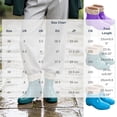 thumbnail image 6 of FRSASU Women's Ankle Rain Boots Floral Fleece Lined Waterproof Short Boots Non‑Slip PVC Garden Shoes Purple-B, 6 of 7