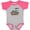 Baseball Heather and Hot Pink, variant on Inktastic Happy Birthday Daddy Boys or Girls Baby Bodysuit