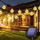 thumbnail image 1 of Cadena de luces solares para exteriores, blanco cálido, 50 LED, 7 m, impermeable, 8 modos de iluminación, interior/exterior - Para jardín, patio, casa, fiesta, boda, festival, 1 of 5