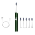 thumbnail image 2 of Xihbxyly Cepillo de Dientes Eléctrico, 5 Modos de Limpieza, 6 Cabezales de Repuesto, Recargable Por Usb, Carga Rápida, Resistente Al Agua Ipx7, Elimina Manchas Eficazmente, Ideal para Viajes, Blanco,, 2 of 7