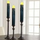 thumbnail image 4 of Velas LED de Cera Negra LINCOUNTRY a Pilas, Vela Cónica de 17 cm con Efecto Parpadeante, 4 of 8