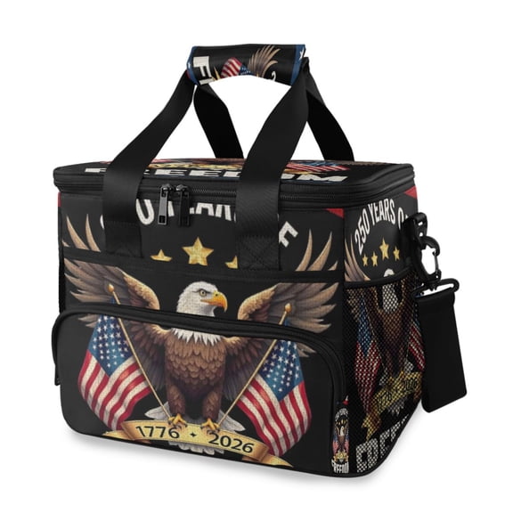 Cooler bag 250 Years America 15L Insulated Lunch Bag Large Cooler Suitable for camping and picnics