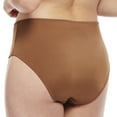 thumbnail image 2 of Carole Martin Comfort High Cut Full Coverage Womens Brief Hipster Panty Style Cafe Small, 2 of 4