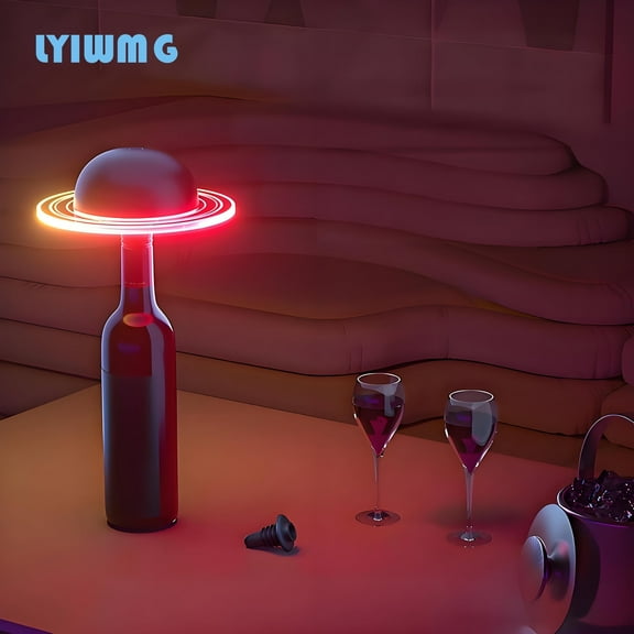 Wine Bottle Lamps, 2025 New 3 Color Rechargeable Wireless  Bottle Lamp Kit Touch Dimming