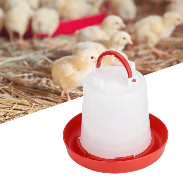 Bebedero para pollos, 10 piezas, bebedero automático para pollos y aves de corral, alimentador de alimentos para pollos, diseño a prueba de futuro