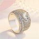 thumbnail image 4 of Anillo de diamantes de lujo para hombres - Anillo para hombres de los años 20 Joyería de anillo de tamaño libre para hombres, 4 of 5