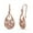 Rose Gold-22MM, variant on LeCalla 925 Sterling Silver Yellow-Gold Plated Hypoallergenic Diamond-Cut Turkish Drop Dangle Earrings for Women and Teen 22MM