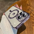 thumbnail image 3 of Compatible with iPhone 14 Pro Max Case MagSafe with Camera Lens Protector,Full Protection Clear Magnetic Case Compatible with MagSafe Anti-Scratch Case for iPhone 14 Pro Max Night Purple, 3 of 15