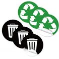thumbnail image 4 of Etiqueta adhesiva para clasificación de basura, autoadhesiva, para uso doméstico, para exteriores, reciclable, 4 of 5