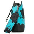 thumbnail image 5 of Wrangler Cow Print Crossbody Bag for Women Western Cross Body Purse with Signature Strap, Turquoise, 5 of 7