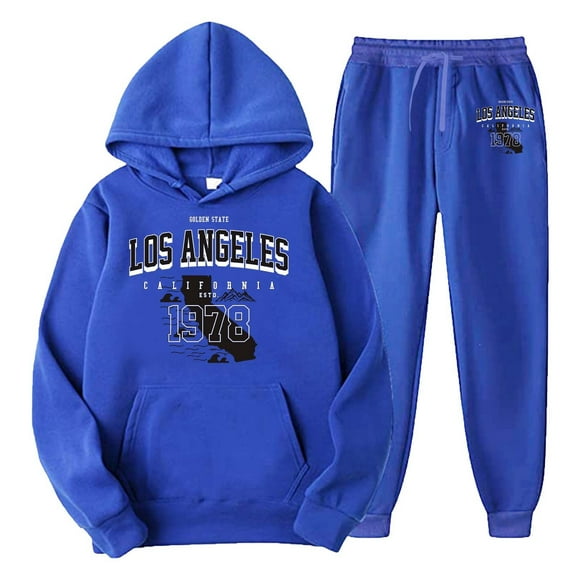 Men's Suits Sweat Suits For Men Set 2 Piece Long Sleeve Letter Printing Sweatsuits Hoodie And Pants