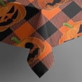 thumbnail image 5 of Checkered Pumpkin Halloween Pattern Square Tablecloth,Waterproof Square Table Cover,Wipeable Spillproof Washable Table Cover for Home Kitchen Party Decor 60"x60"(152x152cm), 5 of 6