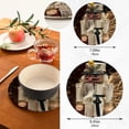 thumbnail image 3 of SKYSONIC White Nutcracker Funny Pot Holders Trivets, 2 Pcs Heat Resistant Trivets,Merry Christmas Cotton Thread Weave Mats for Hot Pads Pans Pot Bowl Teapot for Kitchen Decor, 3 of 7