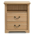 thumbnail image 3 of Furniture of America Chara Modern Wood 2-Drawer Kids Nightstand with Open Top Shelf, Natural, 3 of 13