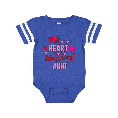 

Inktastic My Heart Belongs to my Aunt Gift Baby Boy or Baby Girl Bodysuit