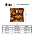 thumbnail image 5 of Thanksgiving Pumpkin Pie Covers- Set of 2 Throw Pillows in Various Sizes (16x16, 18x18, 20x20 inches) with Stylish Patterns for Home Decor and Comfort - Pillow Inserts Included, 5 of 6