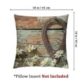thumbnail image 4 of BANET  Throw Pillow Covers Winter Nature Rustic Farmhouse Square Pillow Cases Set of 2 for Decorative Cushion Bed Couch Sofa Colorful 24x24in, 4 of 7
