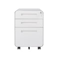 thumbnail image 3 of 3 Drawer Mobile File Cabinet With Lock, Metal Under Desk Rolling Filing Cabinets, Fully Assembled 5-wheel Office Cabinet For Home Office Letter/Legal/A4, 3 of 8