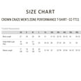 thumbnail image 3 of Crown Craze® Men's Zone Performance T-Shirt, 3.5 oz. 100% Polyester Interlock Bulk Tee, Assorted Short Sleeve Crewneck Plain Tees, Mixed Color Solid T-shirts (Dark+Bright Color 9 Pack, L), 3 of 7