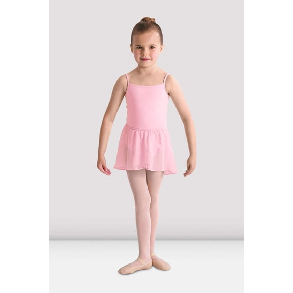Girls Barre Stretch Waist Ballet Skirt, Candy Pink