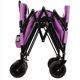 thumbnail image 5 of Carro de vagón plegable convertible 3 en 1 con asiento de banco y almacenamiento - vagón de utilidad pesado de 500 libras, ruedas todo terreno de 180L de capacidad para acampar, 5 of 5