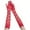 Red, variant on HNMKIU Elegant Women's Long Lace Evening Gloves Stretch Mesh Style Formal Wear Accessory for White,One Size