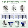 thumbnail image 5 of Summit Living 20'X40' Party Tent Outdoor Patio Event Shelter Canopy with 12 Removable Sidewalls, White and Blue, 5 of 9