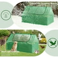 thumbnail image 6 of Coewske 8x4x2ft Galvanized Raised Garden Bed Outdoor Planter Box w/ Greenhouse Cover, 6 of 8