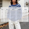 thumbnail image 4 of QSAWXQZ Women's Crewneck Sweater Long Sleeve Color Block Fair Isle Jacquard Pullover Casual Knit Top 4XL, 4 of 6