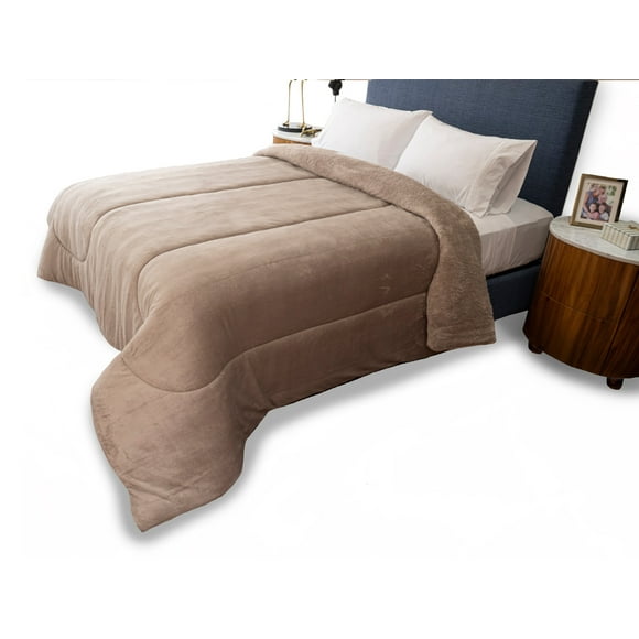 DORMIREAL Cobertor, Liso Beige, Matrimonial, Dormireal, Edredón Térmico. DORMIREAL Liso Beige