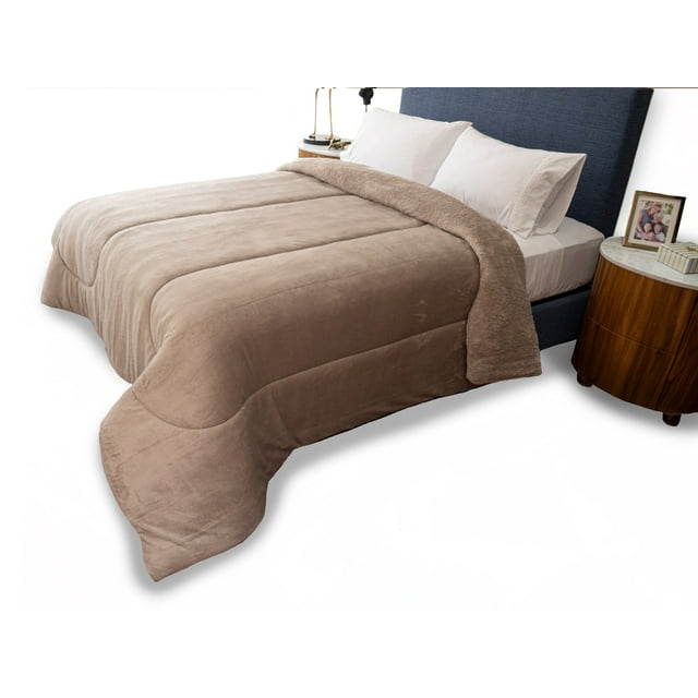 DORMIREAL Cobertor, Liso Beige, King Size, Dormireal, Edredón Térmico. DORMIREAL Liso Beige
