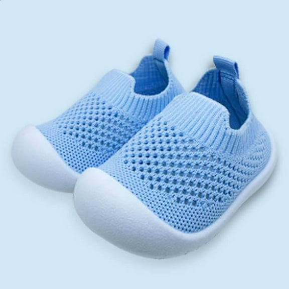 LIUYUNNN Toddler Solid Color Walking Shoes with Grip Sneakers Outdoor for Boys Girls Walking baby shoes 18-24 Months Boys Girls Four Seasons Outfits