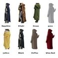 thumbnail image 2 of Ropa de abrigo larga de punto informal con capucha suéter cárdigan largo grueso para mujer, 2 of 4