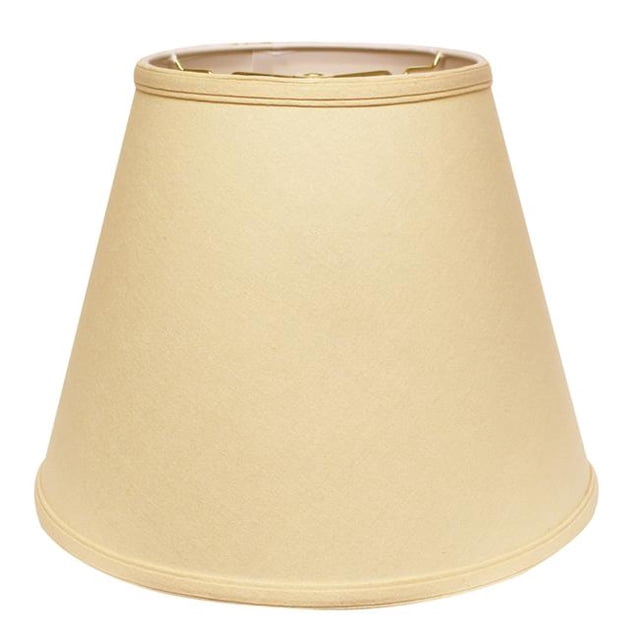 HomeRoots 470041 Abat-Jour en Lin Incliné Profond Beige 16 Po.