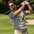 thumbnail image 3 of Garronmavis Matching Golf Shirts for Couple American Flag Bald Eagle Moisture Wicking His and Hers Golf Shirts Matching for Casual Wear Mens Athletic Shirts Lightweight Quick Dry, 3 of 5