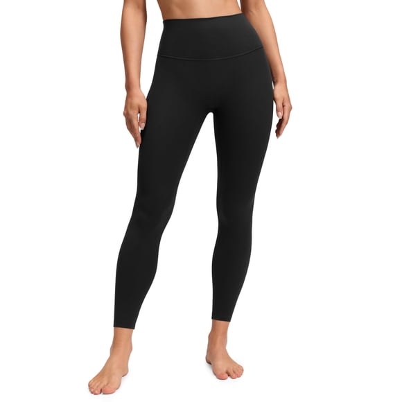 Leggings CRZ YOGA sin costura frontal 25" negro