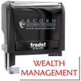 thumbnail image 1 of Large Self-Inking Wealth Management Stamp, Trodat Printy 4913, Press and Print Stamping, Impression Size 7/8" x 2-1/4", Up to 10,000 Impressions - Red Ink, 1 of 10