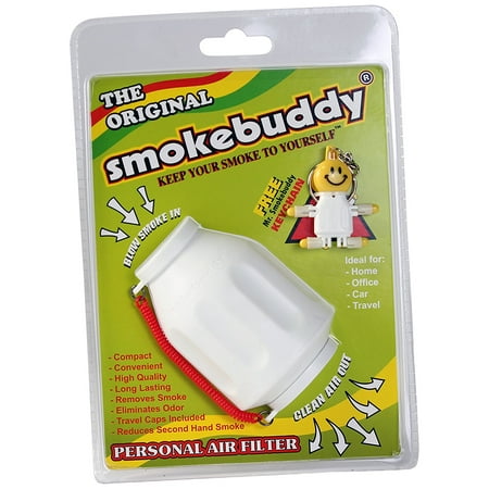 Smoke Buddy 0159-WHT Personal Air Filter, White, Removes smoke By