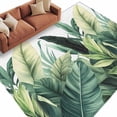 thumbnail image 2 of Rectangle Area Rug 6x9ft,Gradient Green Palm Leaf Washable Carpet Non-Slip Runner Accent Rugs Indoor Floor Mat for Bedroom Living Room Decor,Watercolor Tropical Leaves, 2 of 9
