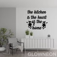 thumbnail image 2 of Glowneon The Kitchen Is The Heart Of The Home Kitchen Metal Wall Art, 2 of 5