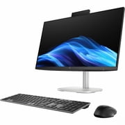 HP EliteStudio 8 AiO G1i All-in-One Computer - Intel Core Ultra 5 235 - vPro Technology - 16 GB - 512 GB SSD - 23.8" Full HD Touchscreen - Desktop - Pike Silver - Intel Q870 Chip - 1920 x 1080 - Wi...