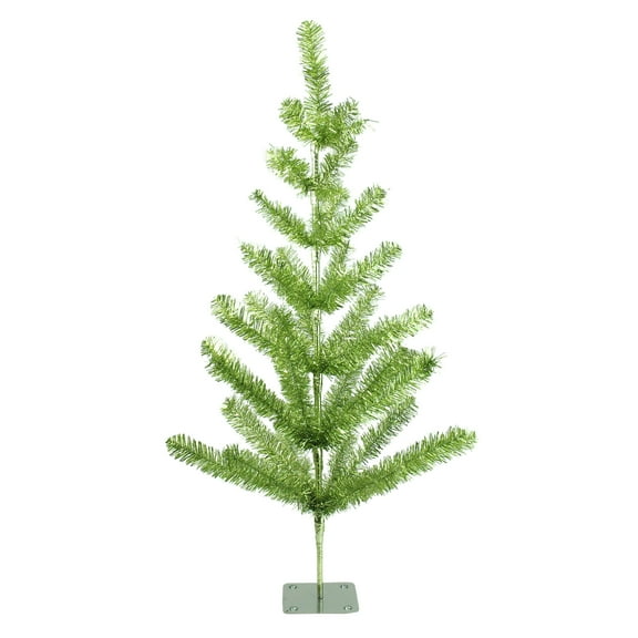 Northlight 3' Medium Green Tinsel Pine Twig Artificial Christmas Tree - Unlit