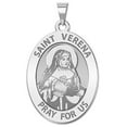thumbnail image 2 of Picturesongold.Com Saint Verena Oval Religious Medal Female Adult- 3/4 in x 1 in 14K Yellow Gold, 2 of 2