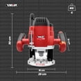 thumbnail image 3 of Router Rebajadora de inmersión 1500 W para madera Knova, 3 of 8