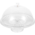 thumbnail image 4 of Cake Tray with Lid Clear Cake Stand with Dome Snack Serving Tray for Wedding Party, 4 of 6