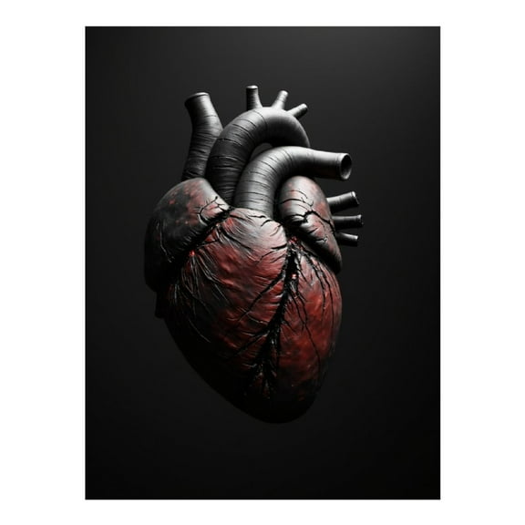 Diamond Art Kit for Adults, Anatomical Heart Model Art Diamond Painting for Adults Beginners, 5D DIY Diamond Art Painting Kits, Colorful Diamond Painting Craft for Home Decor 12x16